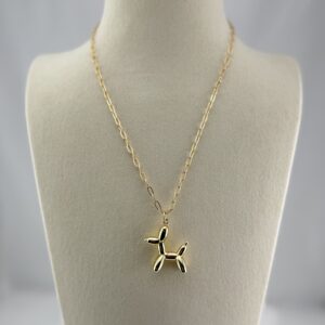 Balloon Dog Link Chain Necklace