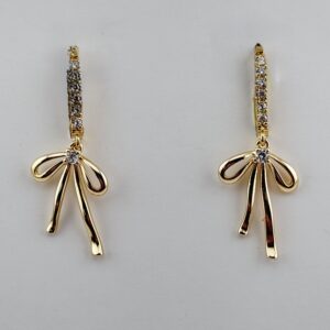 Diamond Bow Earrings