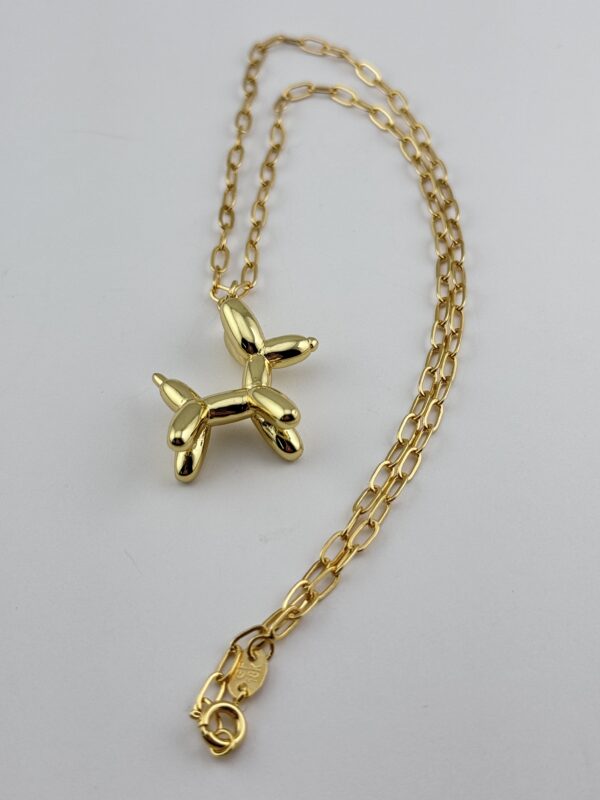 Balloon Dog Link Chain Necklace - Image 3
