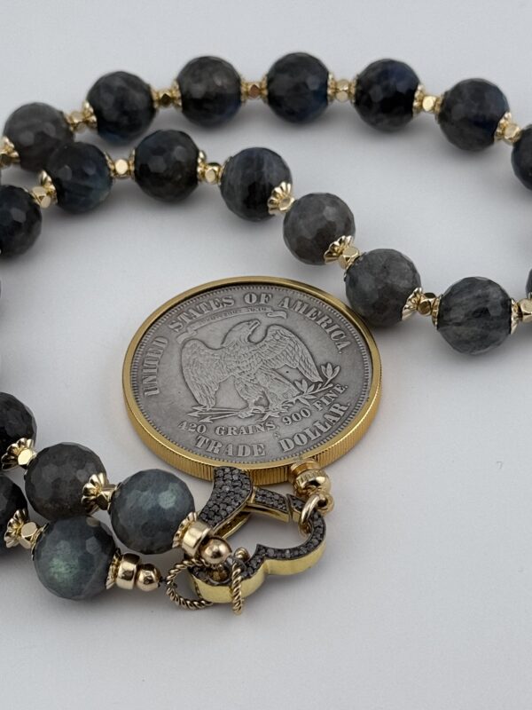 Trade Dollar Blue Flash Necklace - Image 3