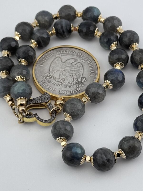 Trade Dollar Blue Flash Necklace - Image 4