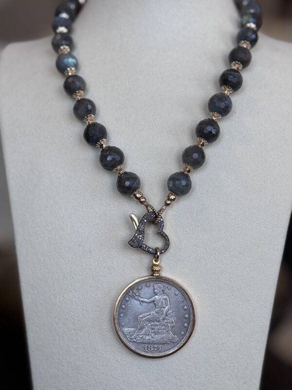 Trade Dollar Blue Flash Necklace - Image 6
