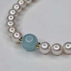 Sea Glass Pearl Necklace