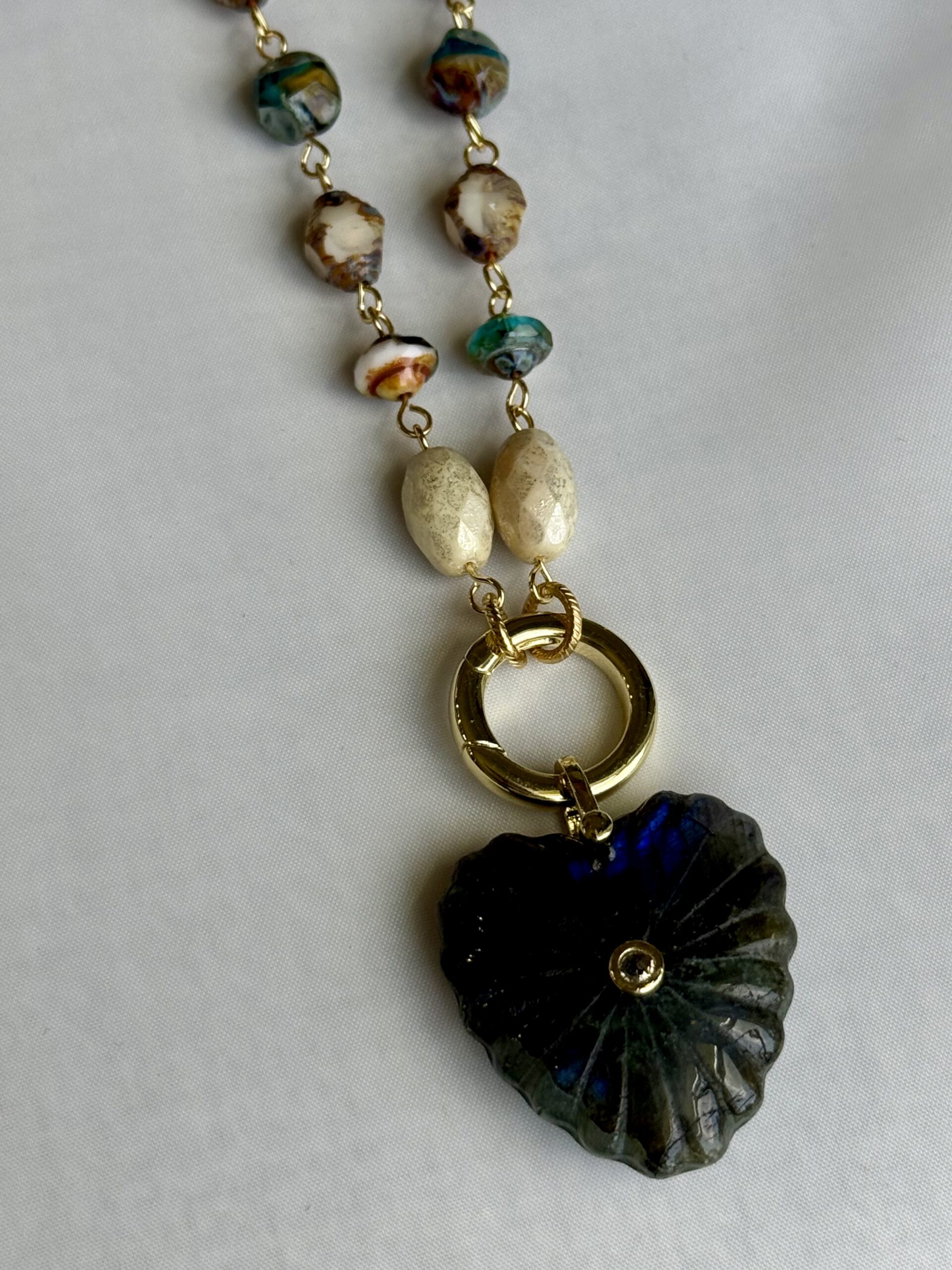 Labradorite Heart Necklace
