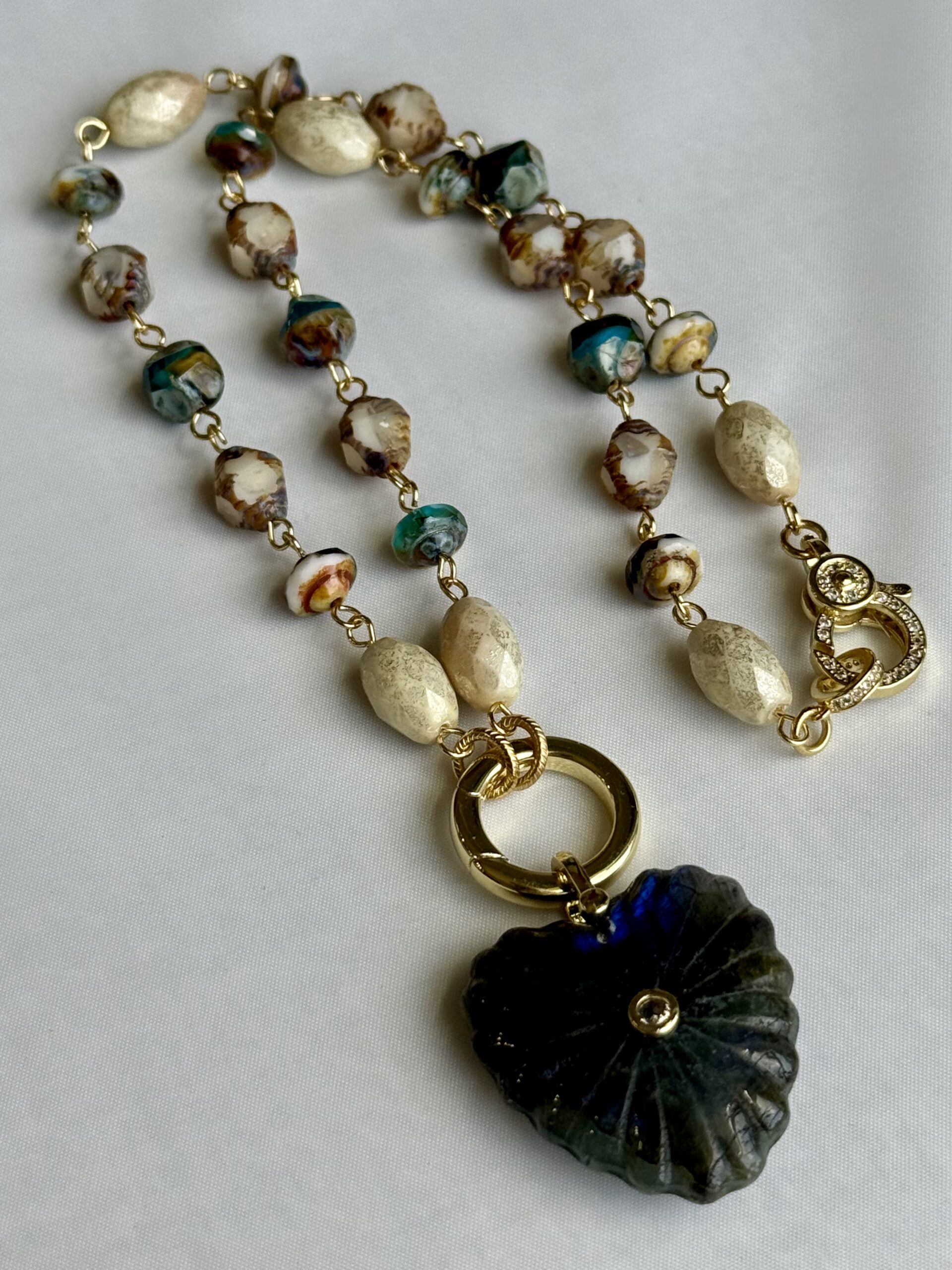 Labradorite Heart Necklace - Image 3