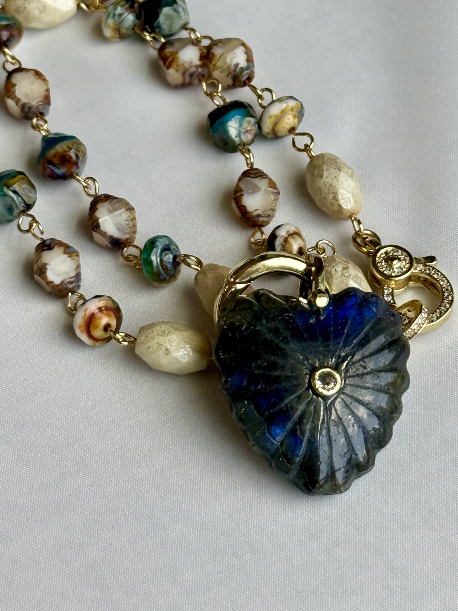 Labradorite Heart Necklace - Image 4