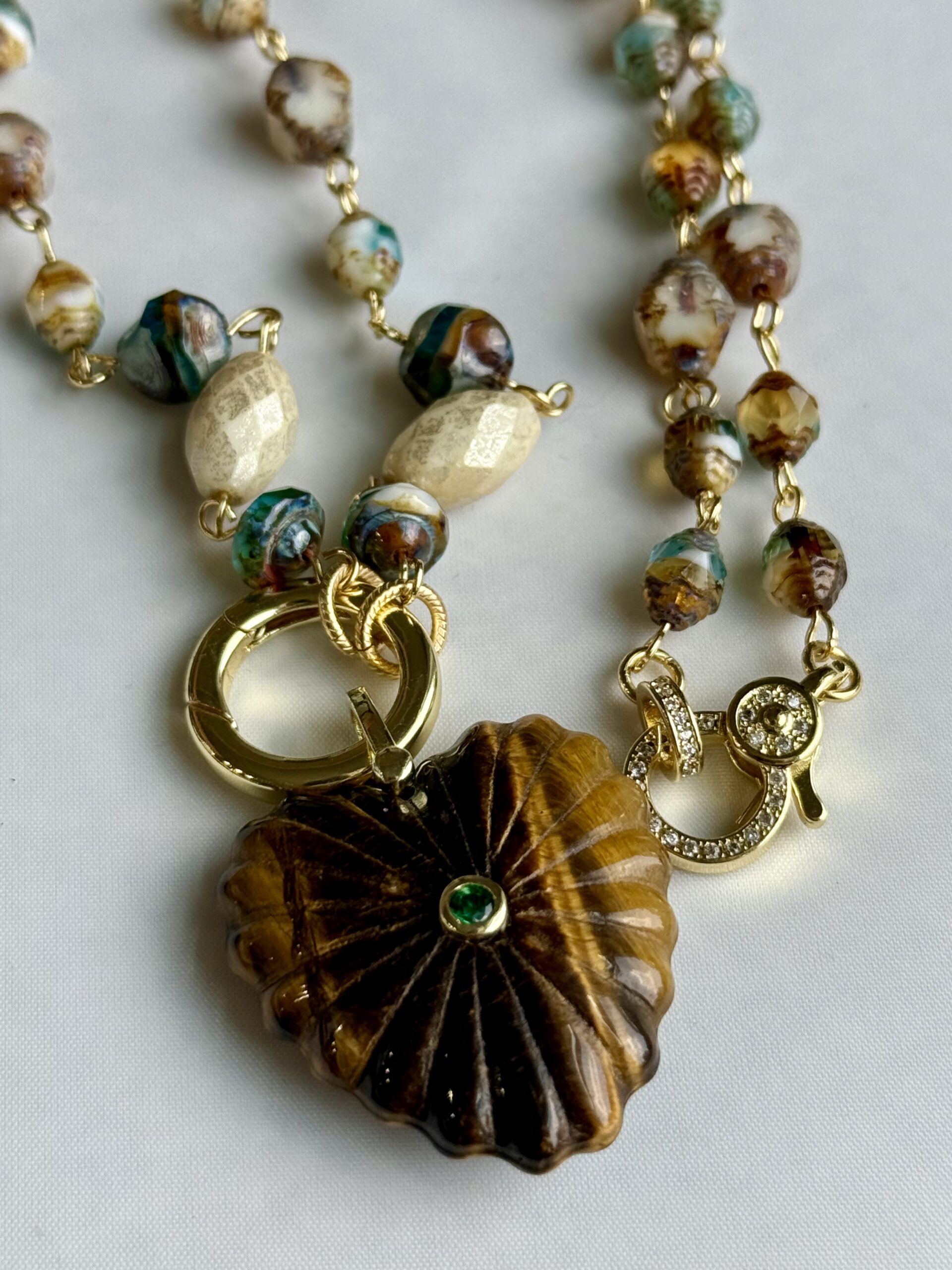 Tiger Eye Heart Necklace - Image 7