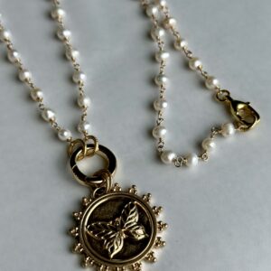 Butterfly Pearl Necklace