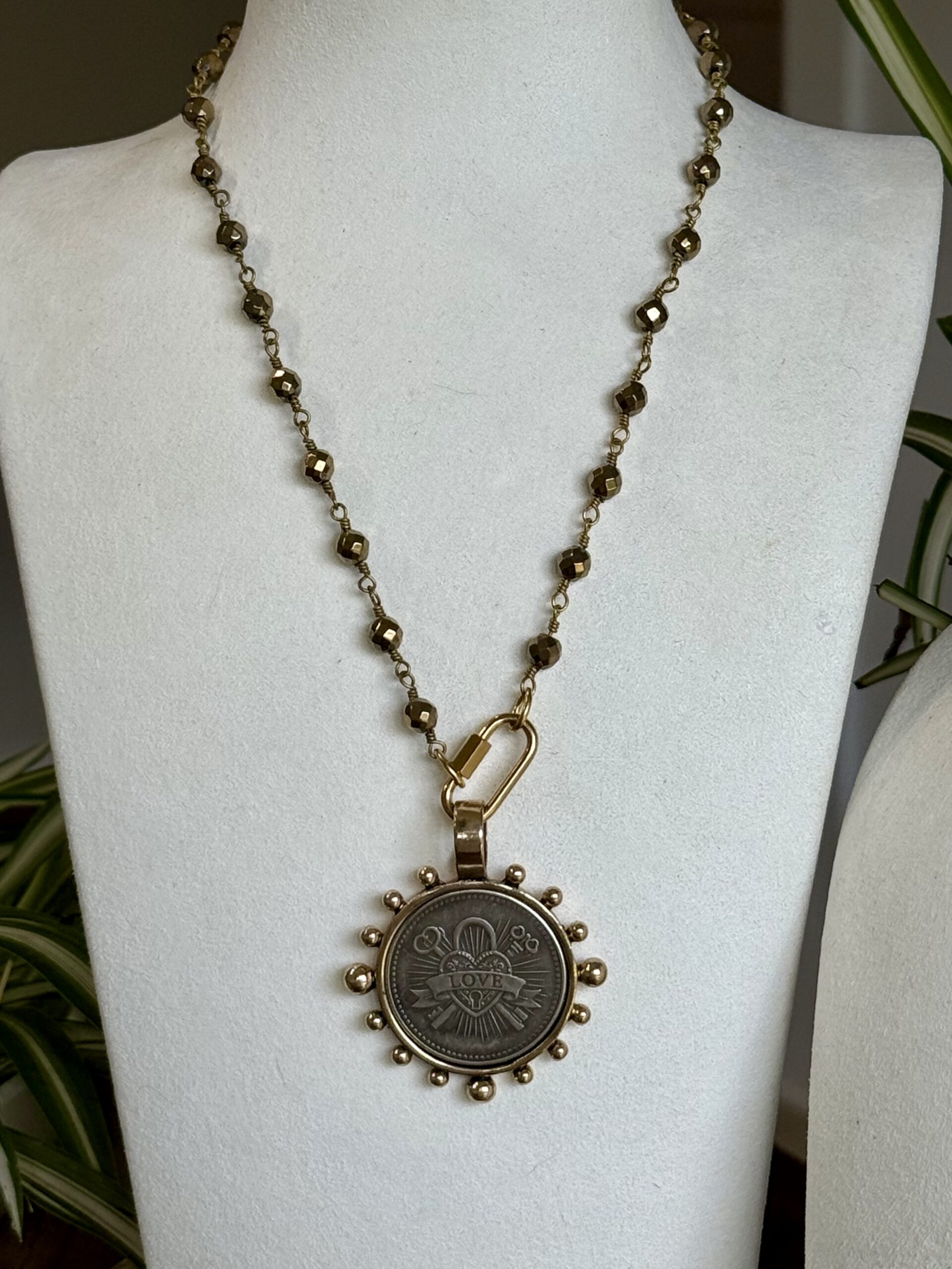 Sacred Heart Coin Necklace - Image 3
