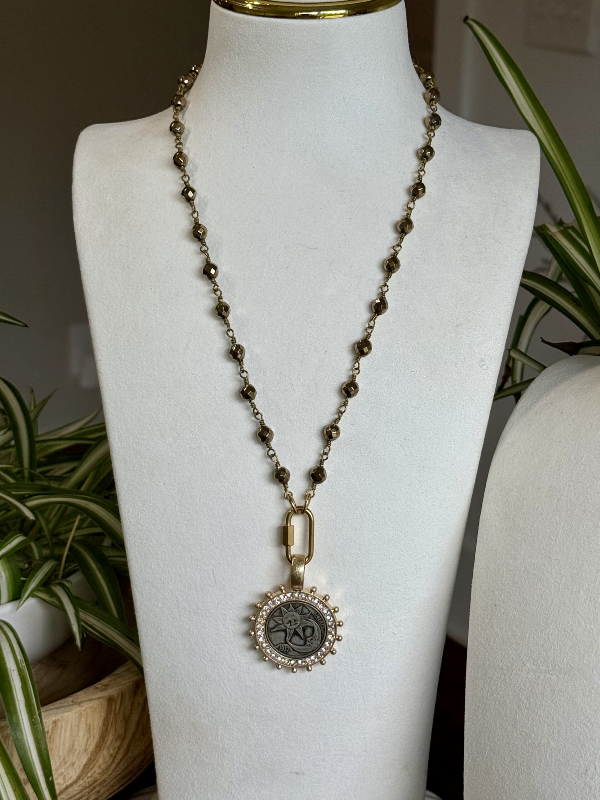 Celestial Sun & Moon Coin Necklace - Image 4