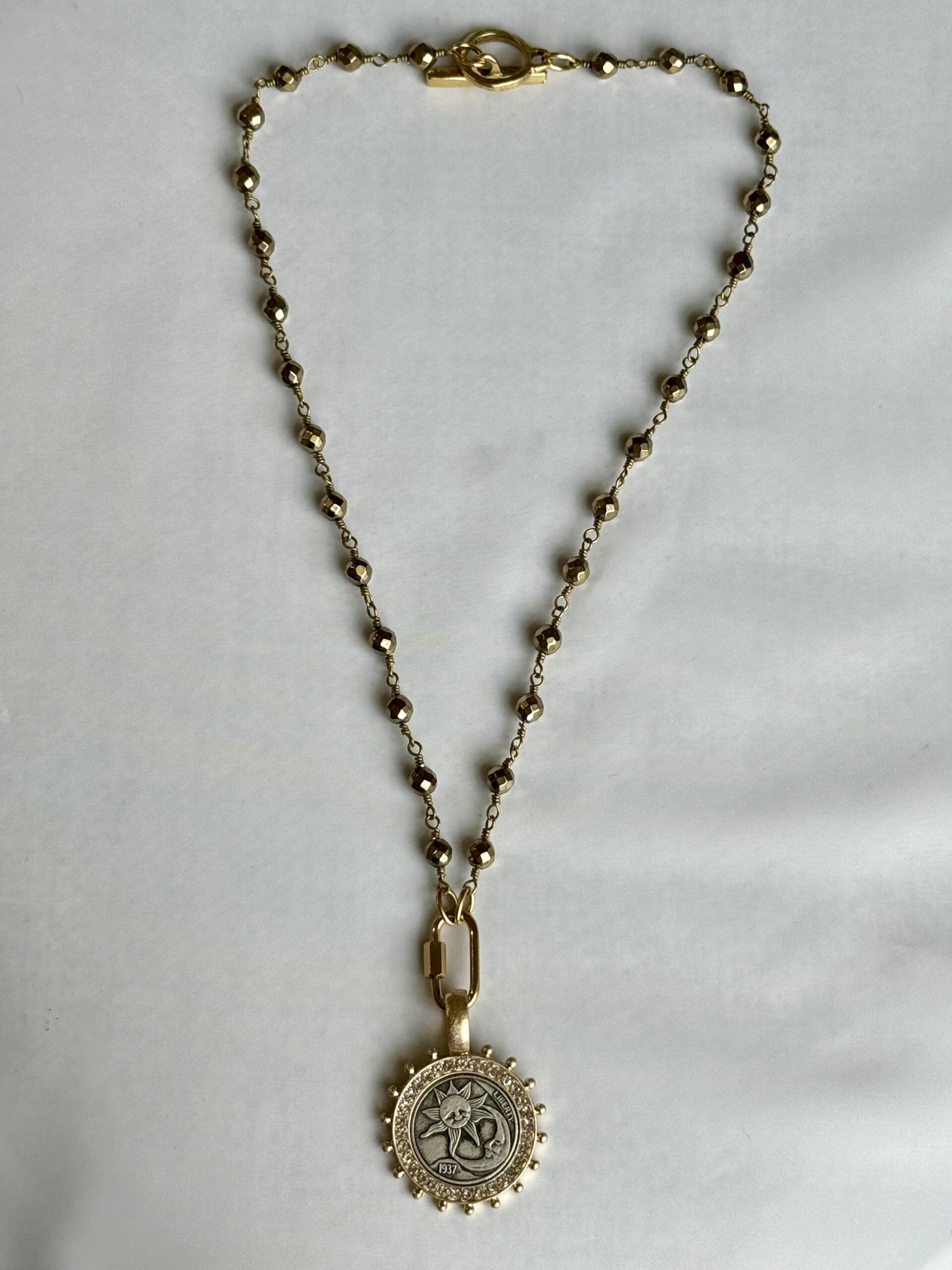 Celestial Sun & Moon Coin Necklace - Image 3