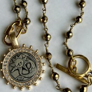 Celestial Sun & Moon Coin Necklace