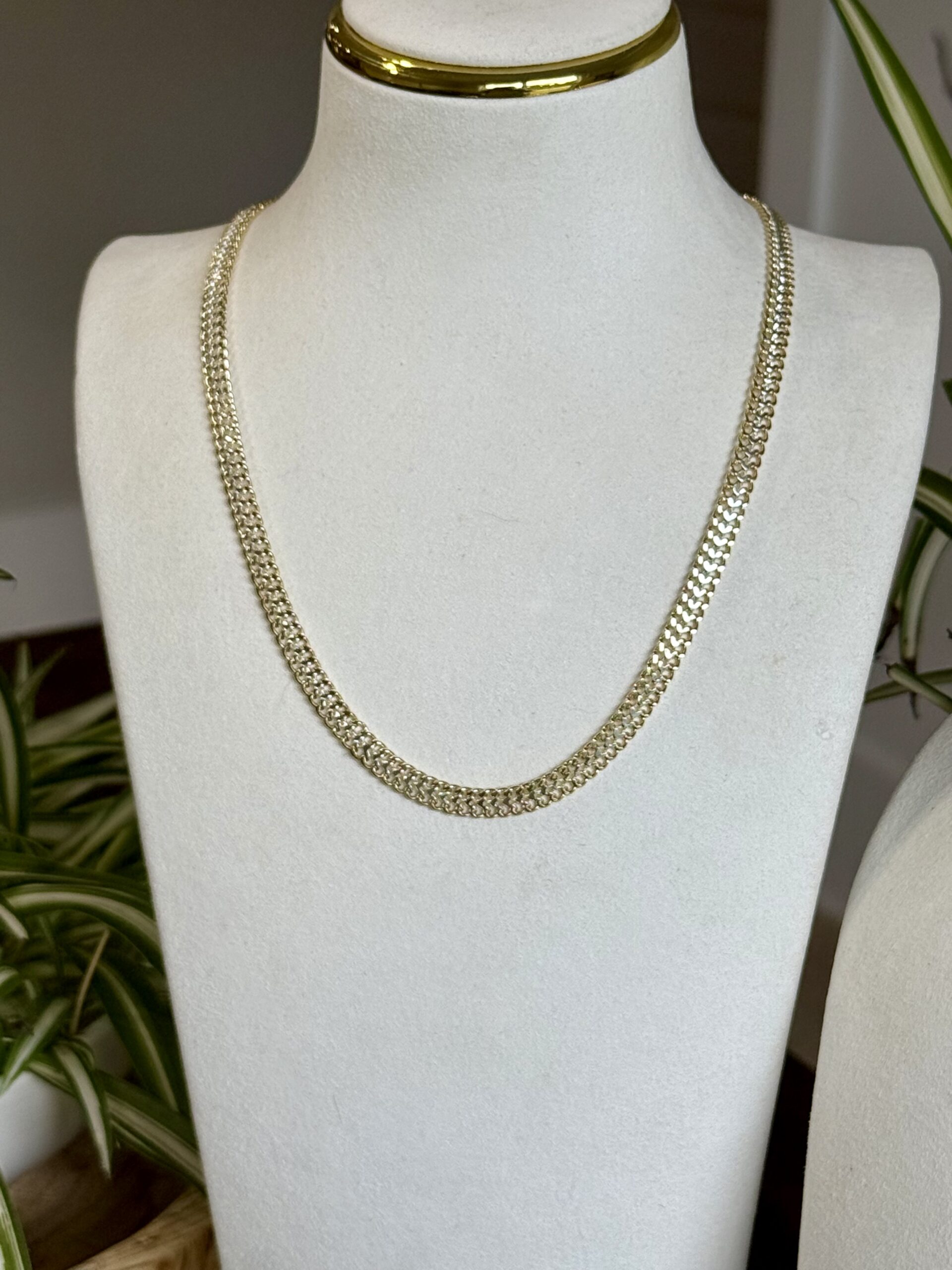 Mixed Metal Double Cuban Necklace - Image 5