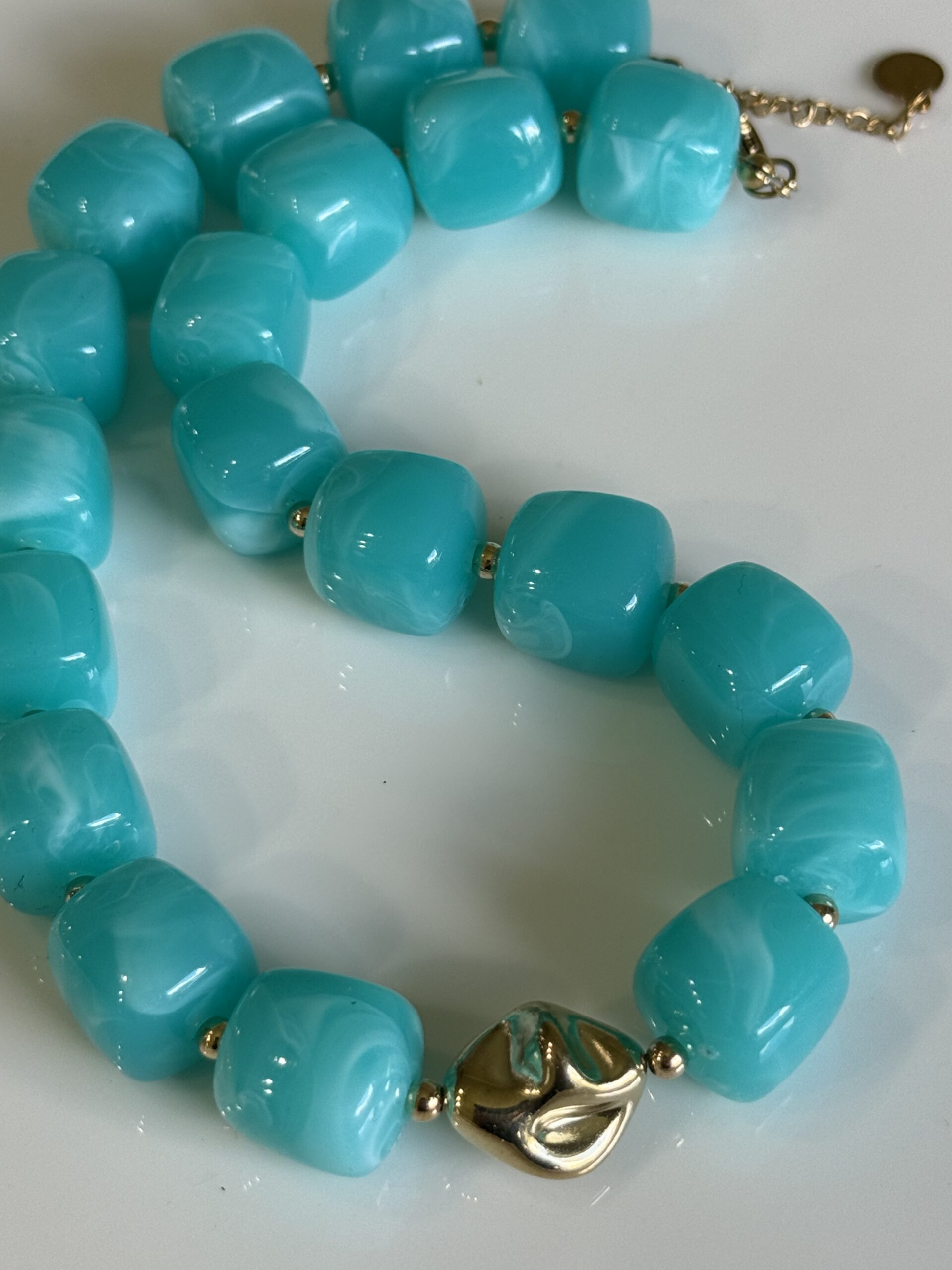Color Pop Square Lucite Necklace - Image 4