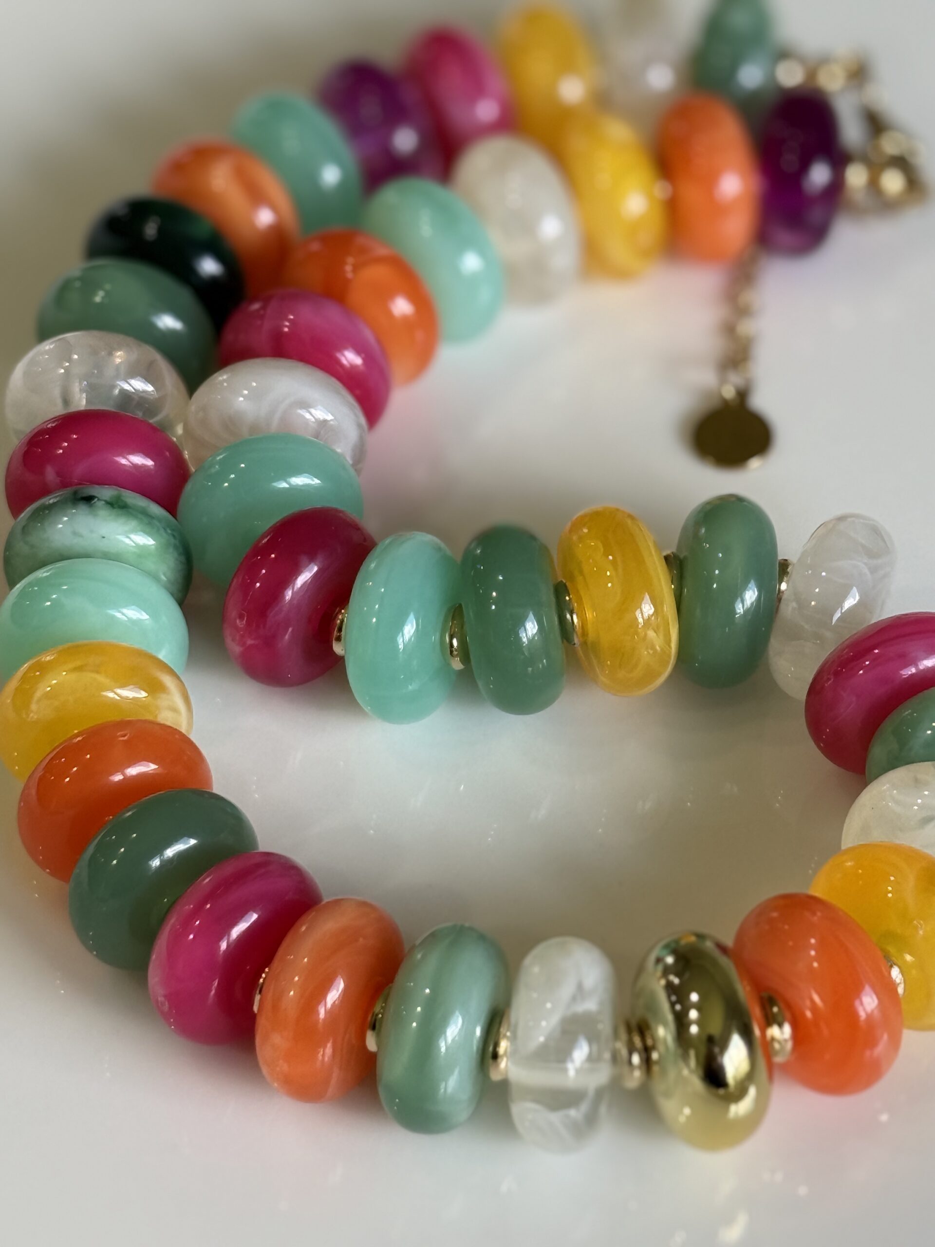 Color Pop Rondelle Lucite Necklace - Image 15